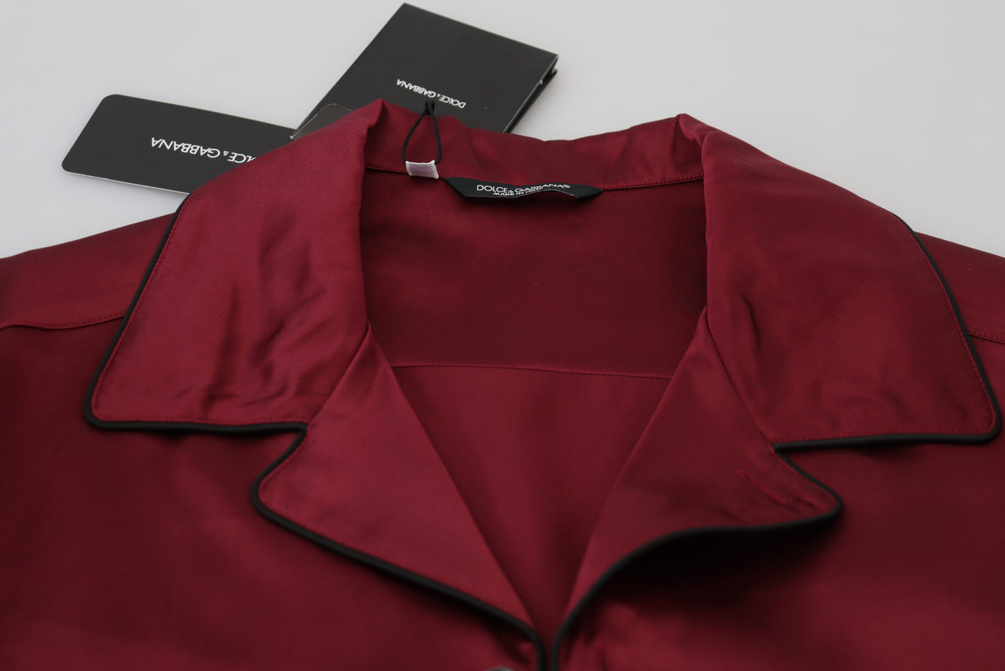 - Elegant Silk Red Nightshirt Pajama