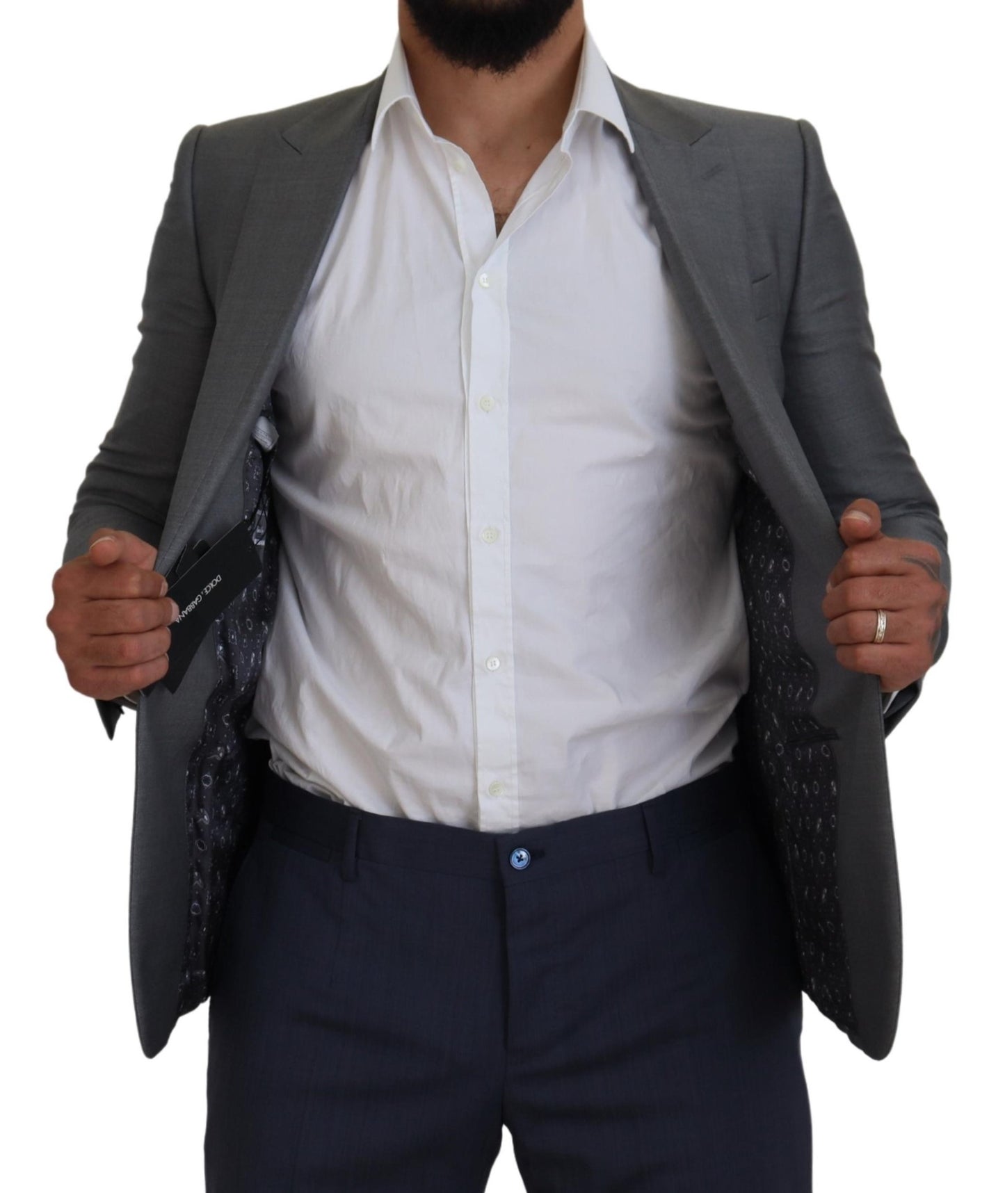 - Elegant Light Gray Sicilia Blazer Jacket
