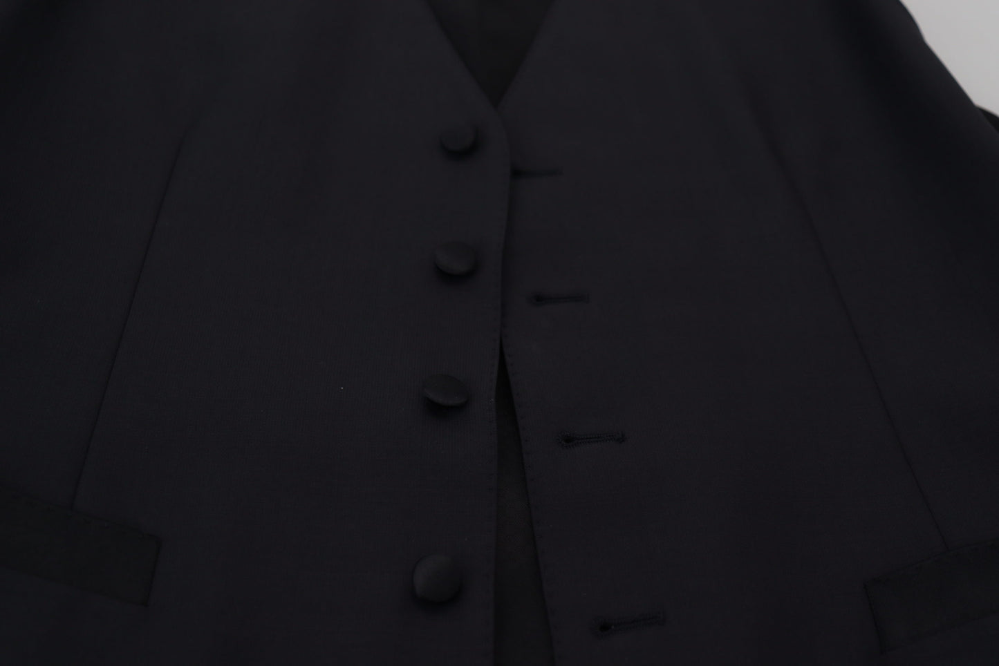 - Elegant Black Single Breasted Dress Vest