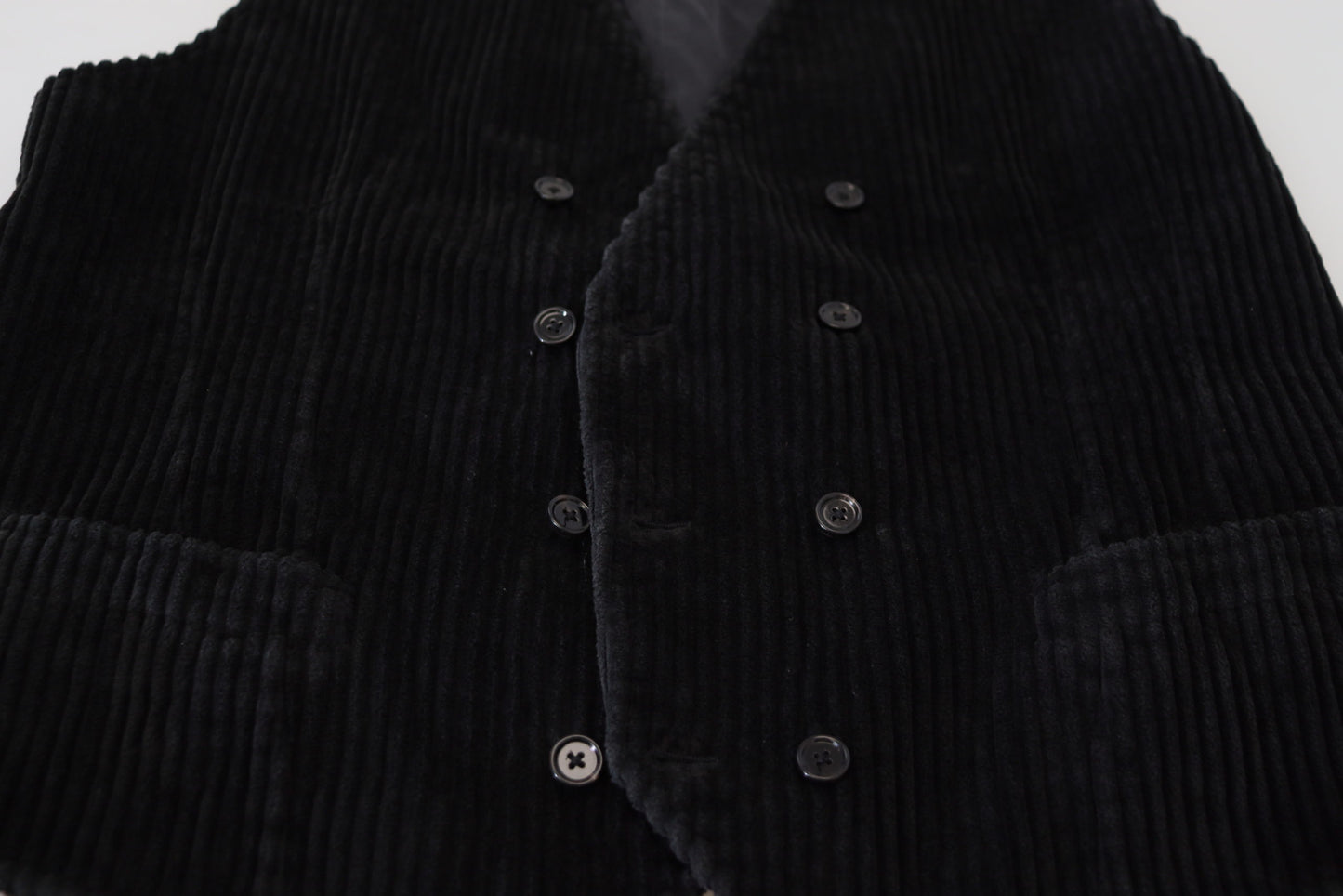 - Elegant Black Double Breasted Dress Vest