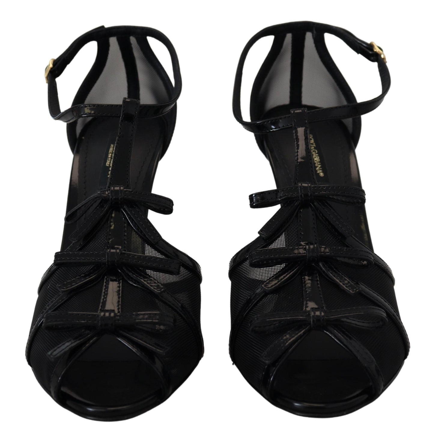 - Elegant Black Stiletto Heeled Sandals