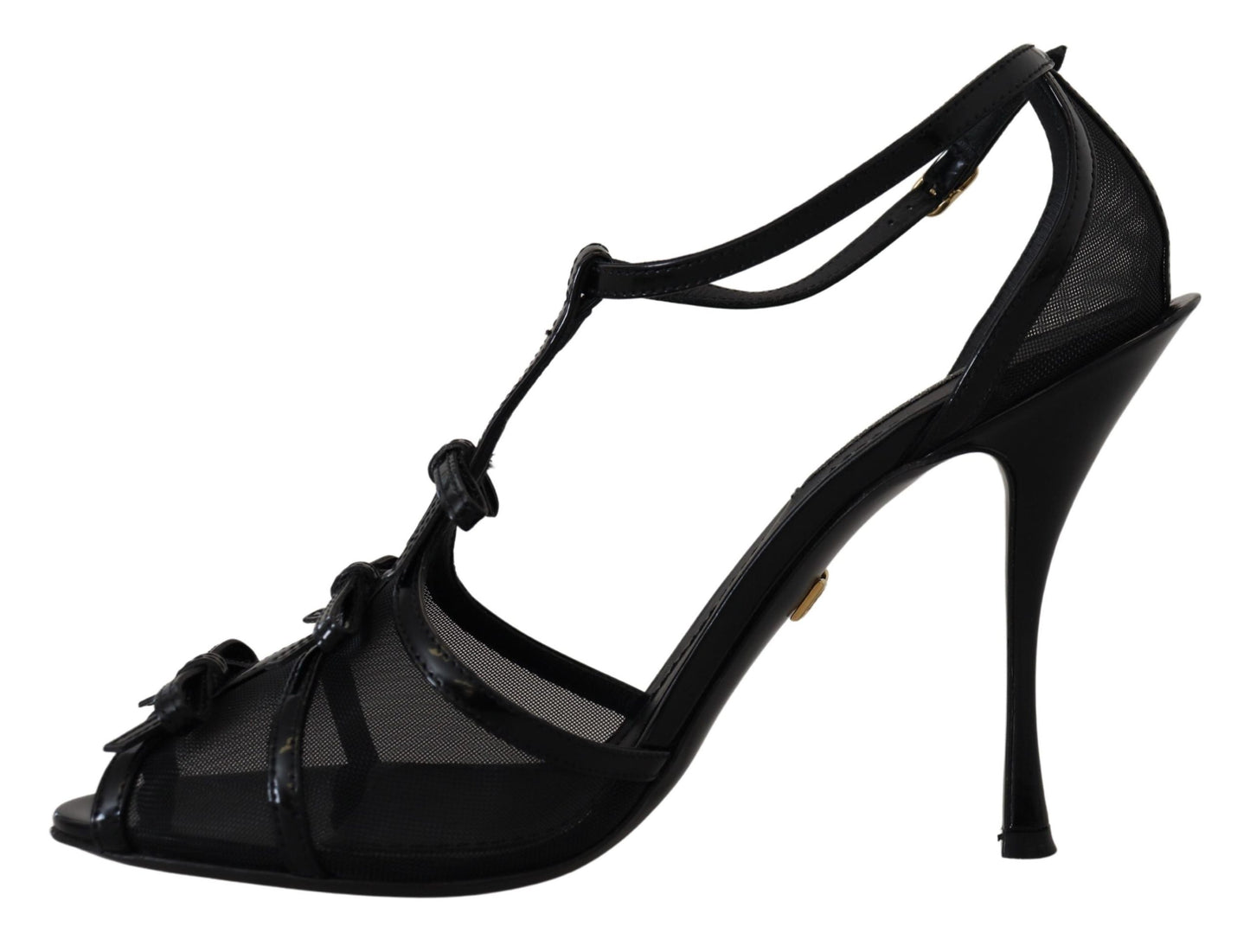 - Elegant Black Stiletto Heeled Sandals