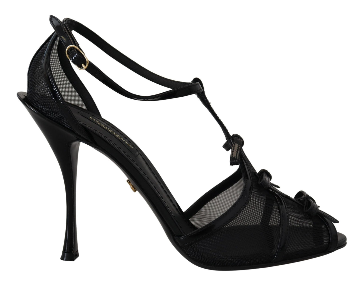 - Elegant Black Stiletto Heeled Sandals