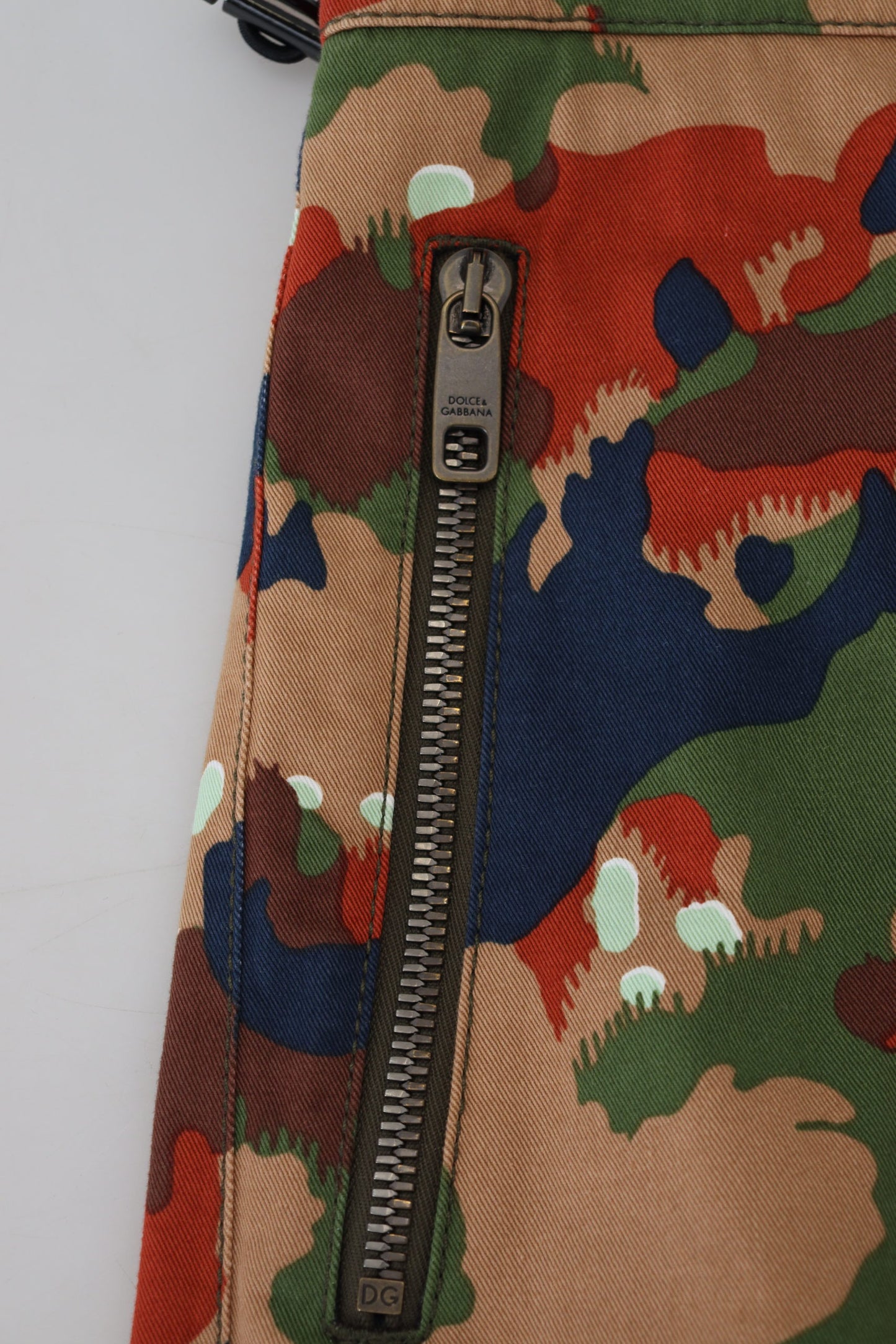 - Italian Designer Multicolor Cargo Shorts
