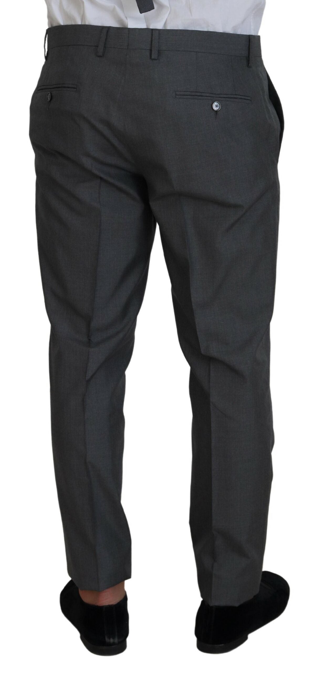 - Sleek Silver Martini Slim Fit Three-Piece Suit