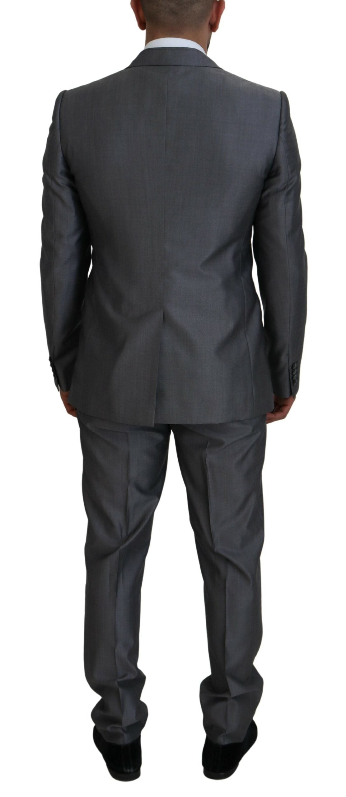 - Elegant Gray Silver Sicilia Suit Ensemble