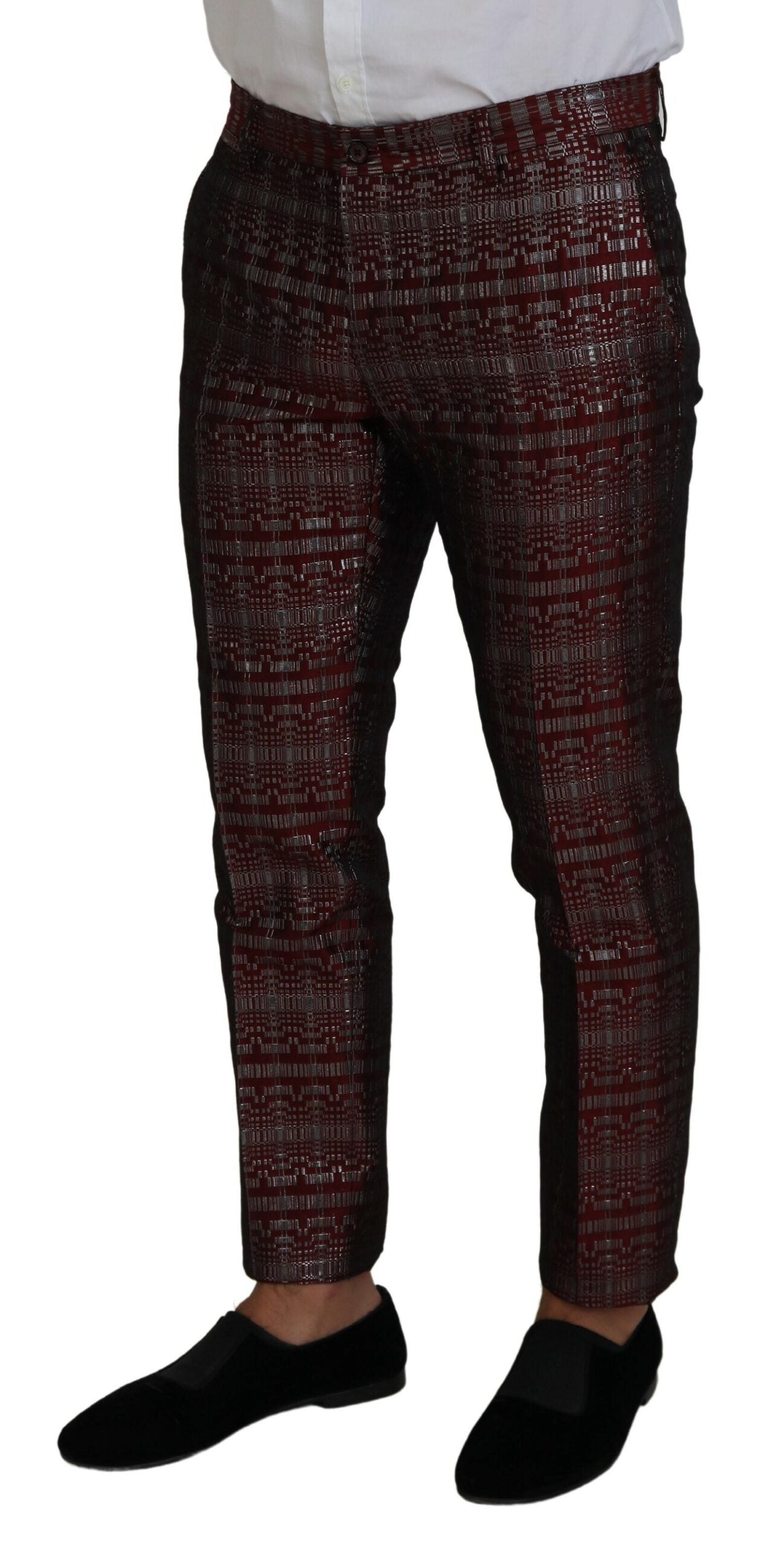 - Bordeaux Fantasy Slim Fit Two-Piece Suit