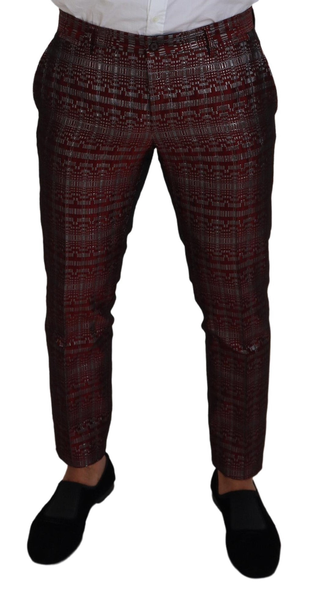 - Bordeaux Fantasy Slim Fit Two-Piece Suit