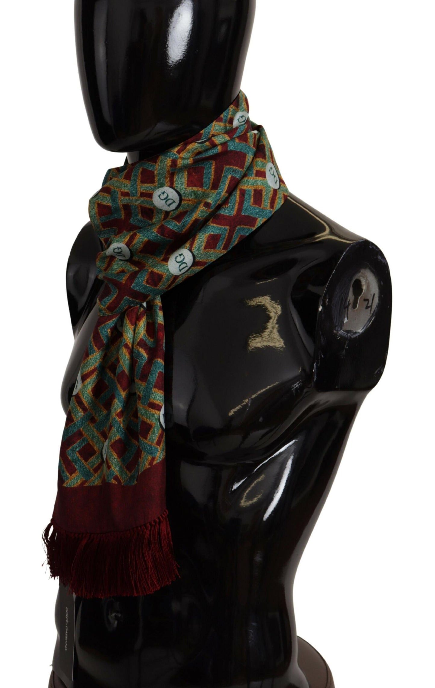 - Elegant Multicolor Silk Men's Scarf Wrap