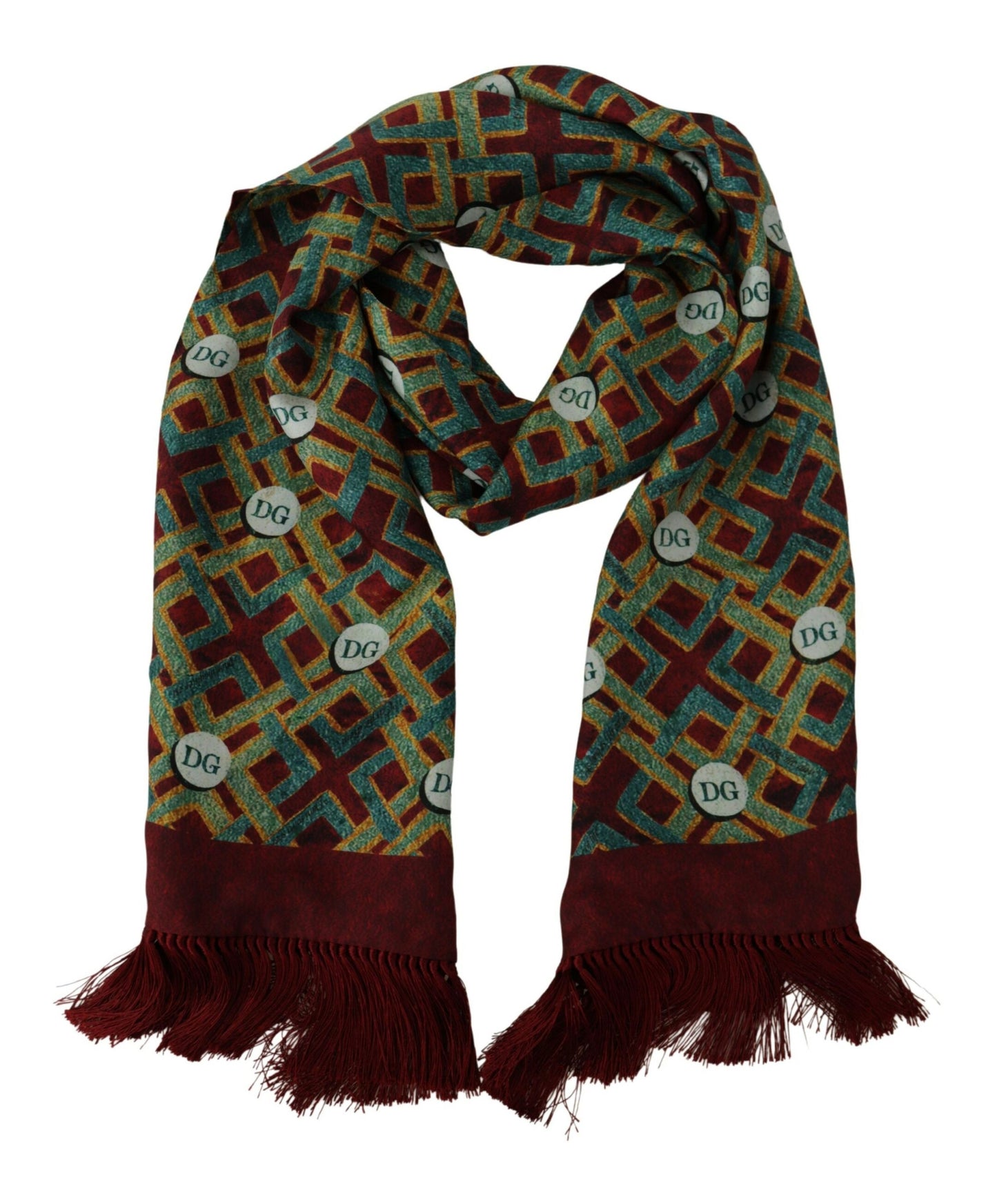 - Elegant Multicolor Silk Men's Scarf Wrap