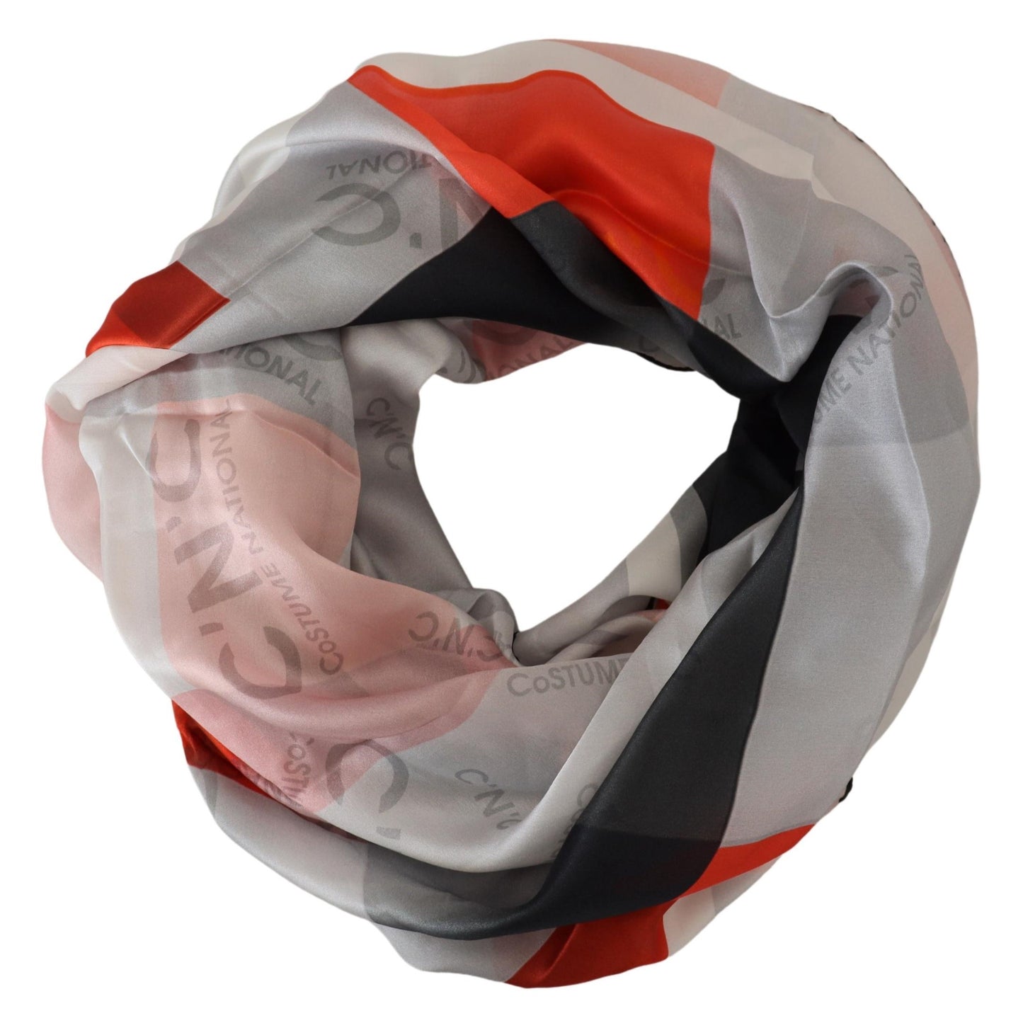 - Elegant Checkered Silk Scarf