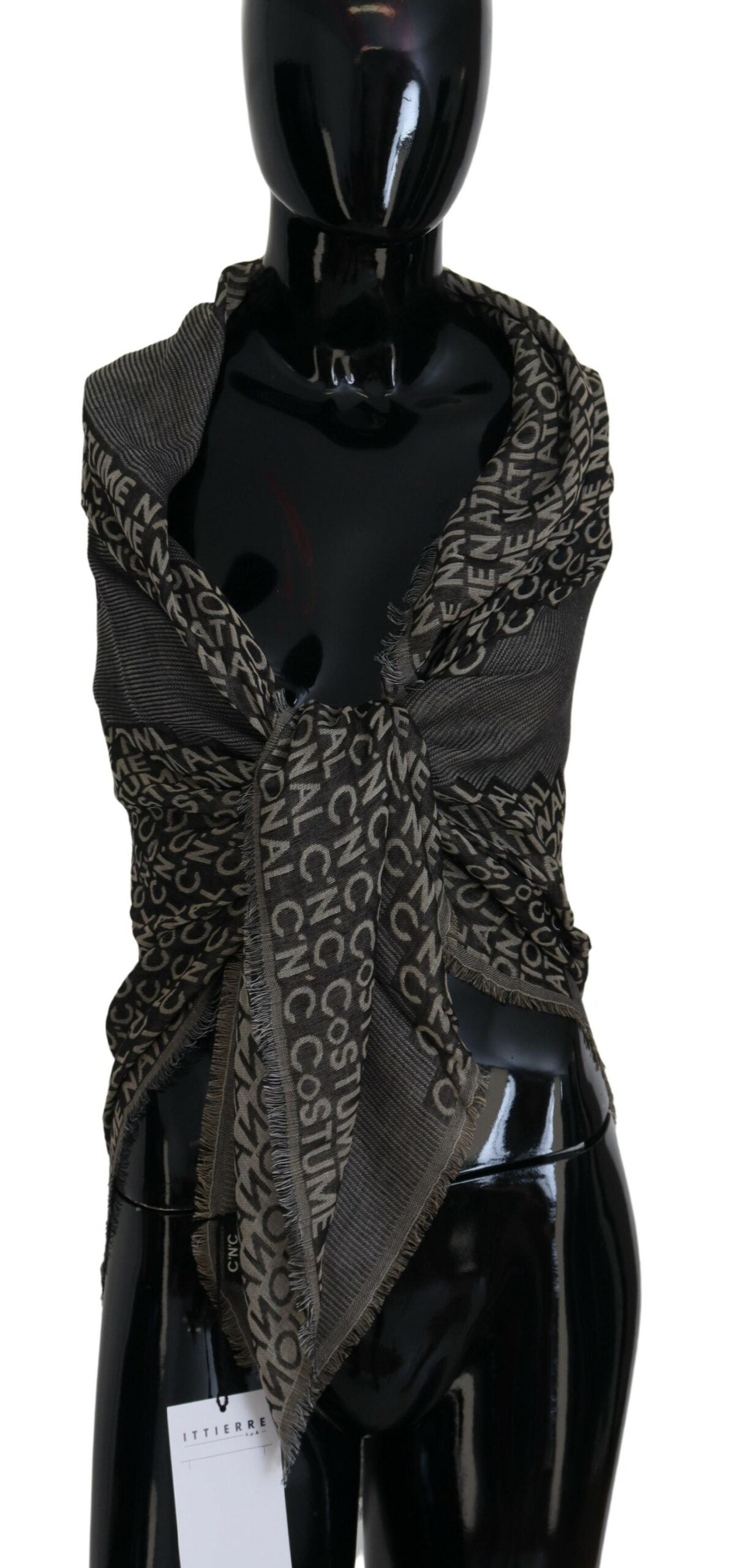 - Chic Fringed Viscose-Silk Scarf