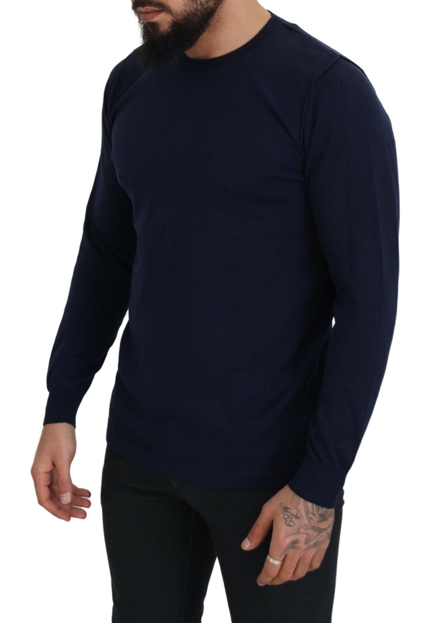 - Authentic Crewneck Blue Pullover Sweater
