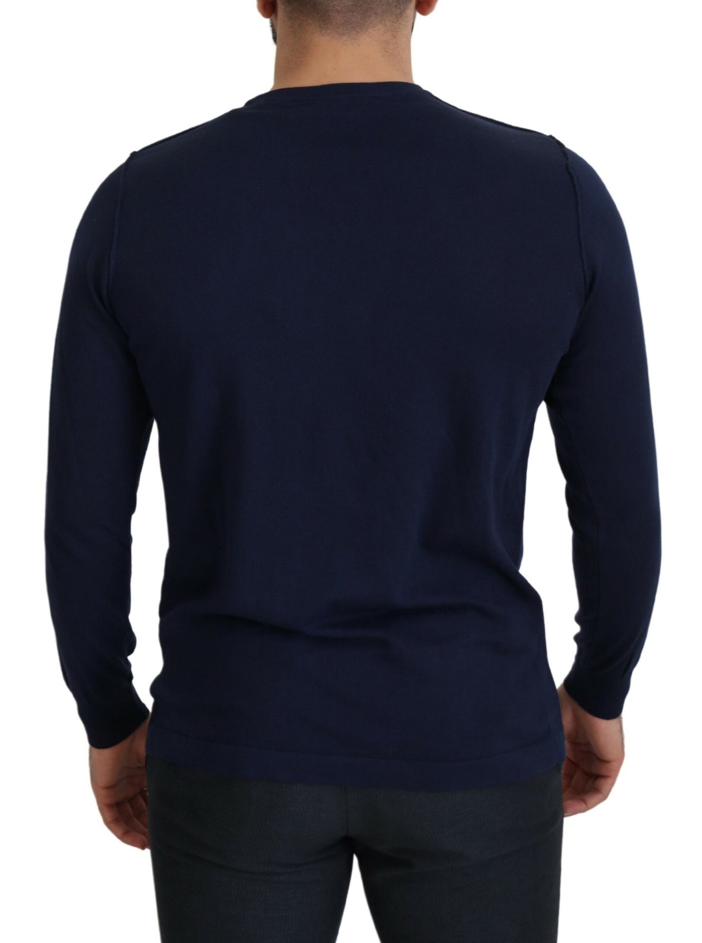 - Authentic Crewneck Blue Pullover Sweater