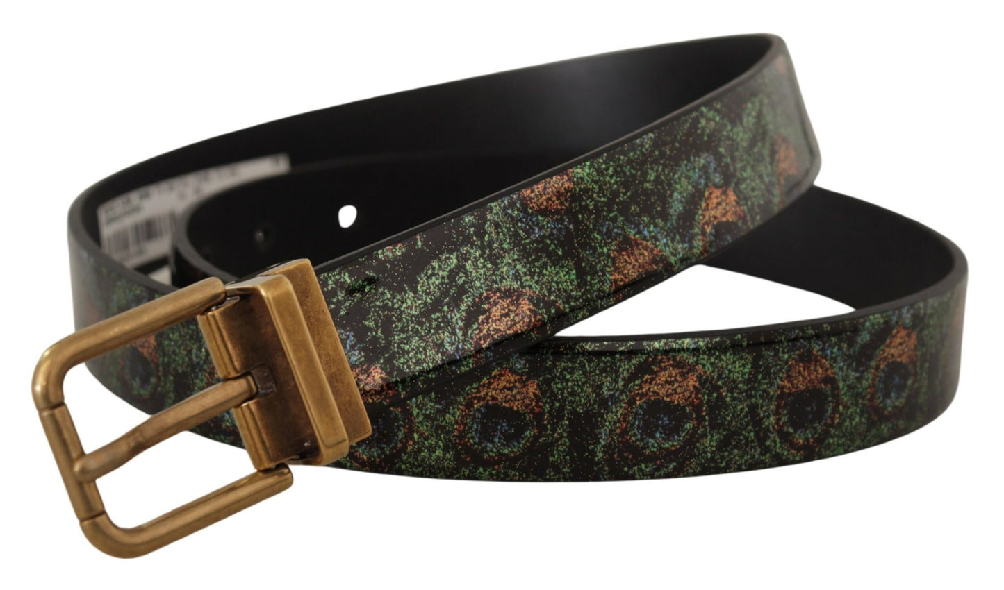 - Elegant Black Grosgrain Leather Belt