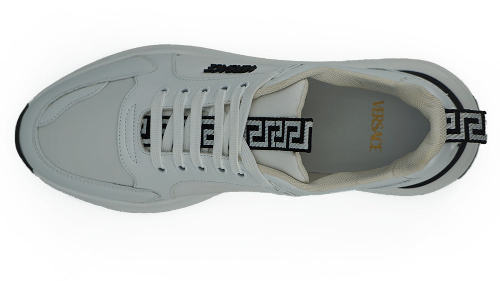 - Sleek White Calf Leather Sneakers
