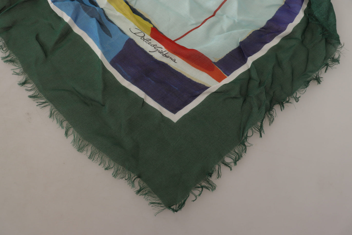 - Elegant Multicolor Silk Blend Square Scarf