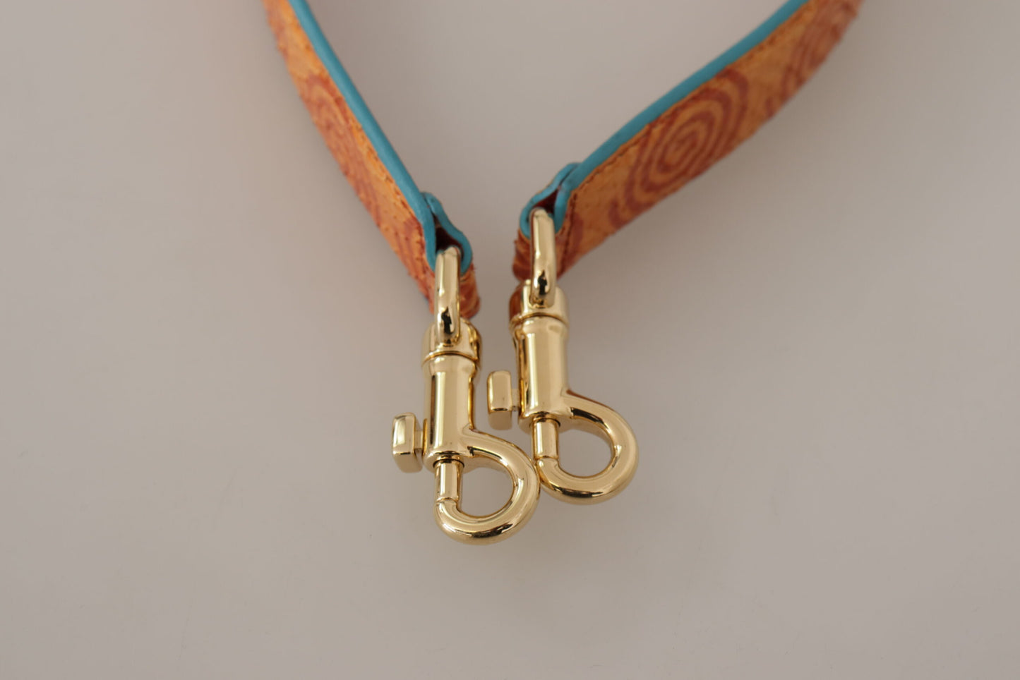 - Chic Orange Leather Shoulder Strap Accessory