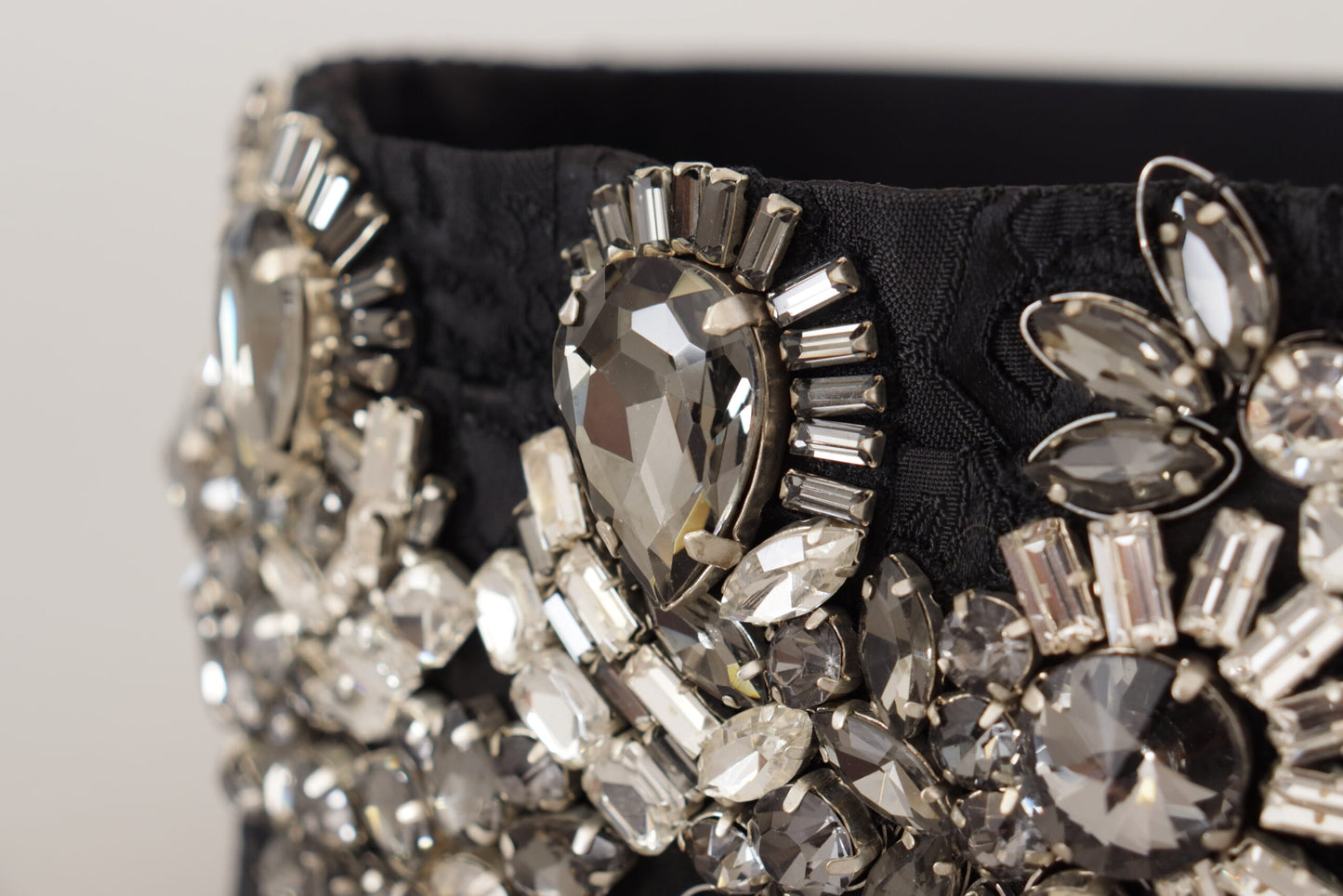 - Elegant Rhinestone-Embellished Silk Belt