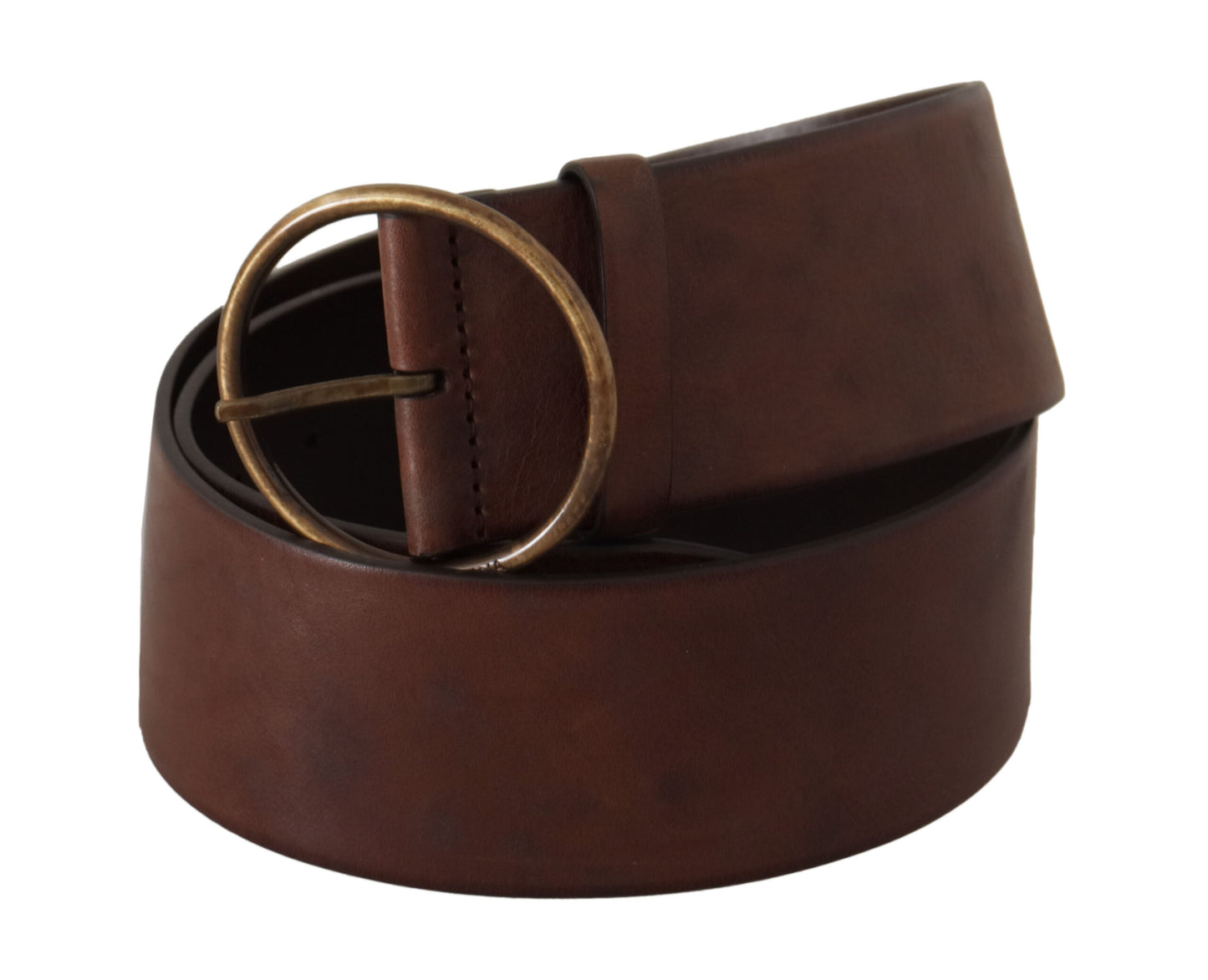 - Elegant Leather Belt with Engraved Buckle