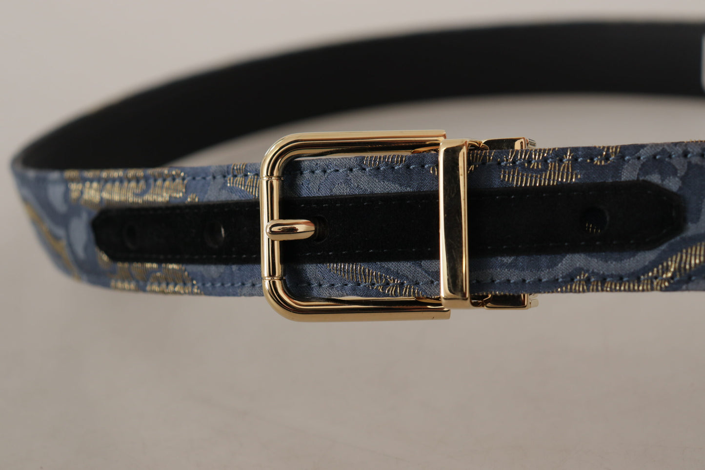 - Elegant Navy Blue Leather Belt