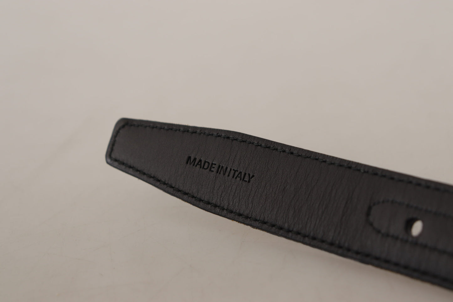 - Elegant Navy Blue Leather Belt