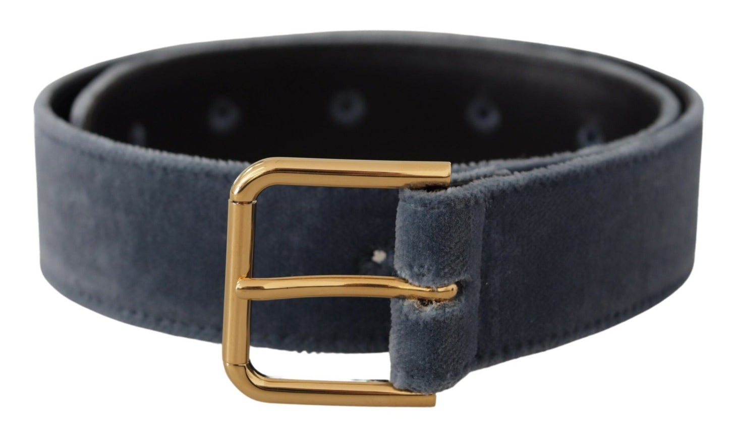- Elegant Navy Velvet Designer Belt