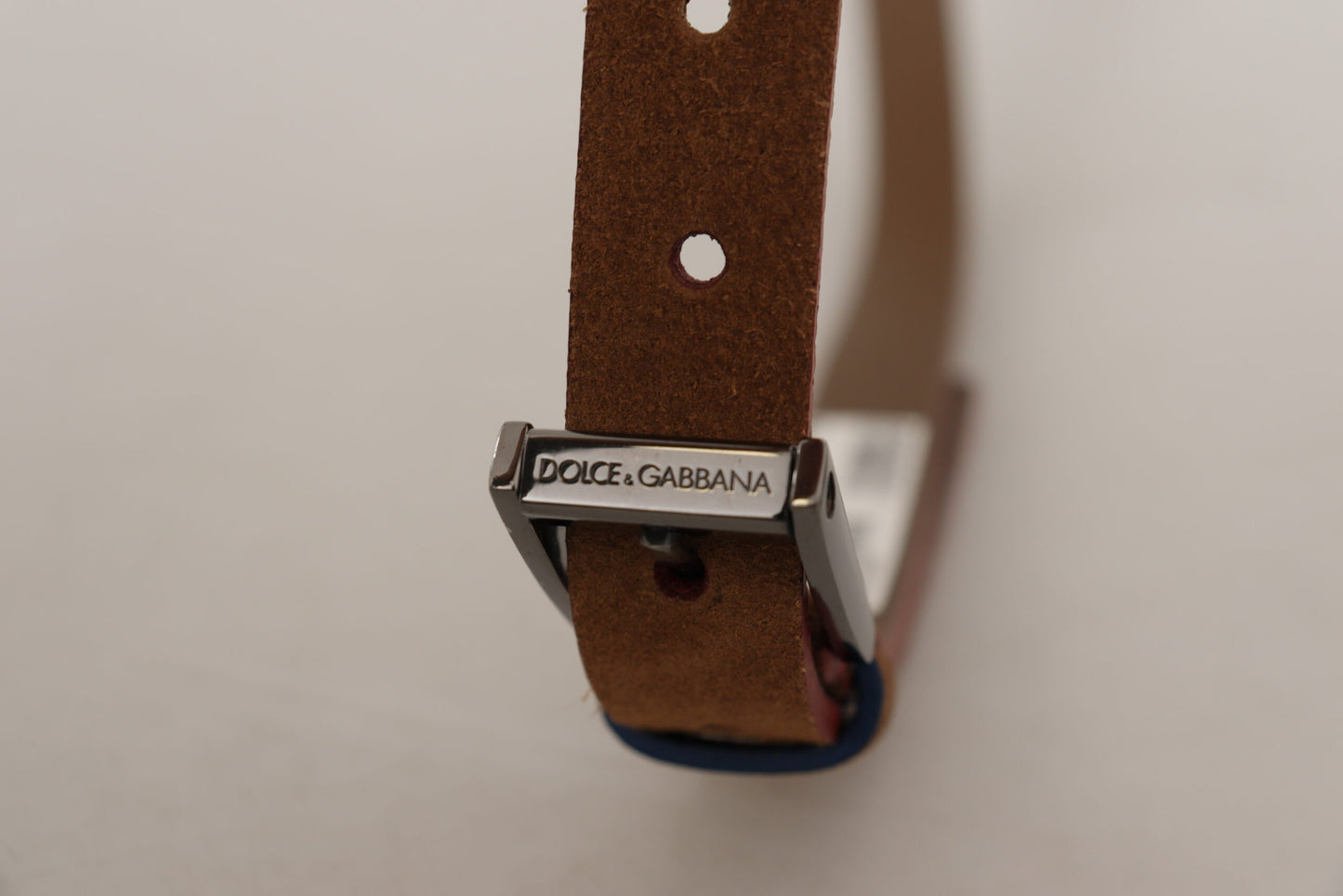 - Chic Suede Belt with Logo Engraved Buckle