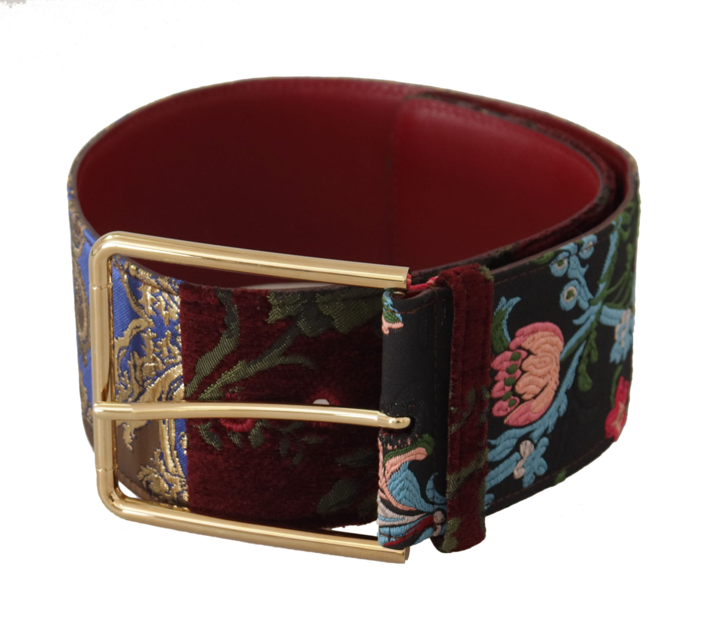 - Engraved Logo Multicolor Leather Belt