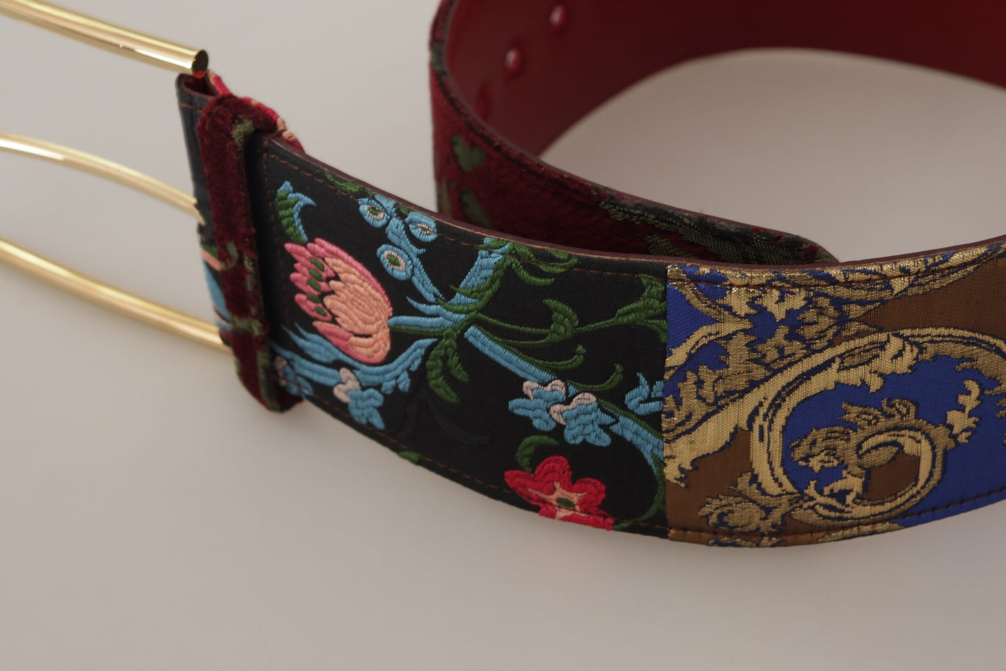 - Engraved Logo Multicolor Leather Belt