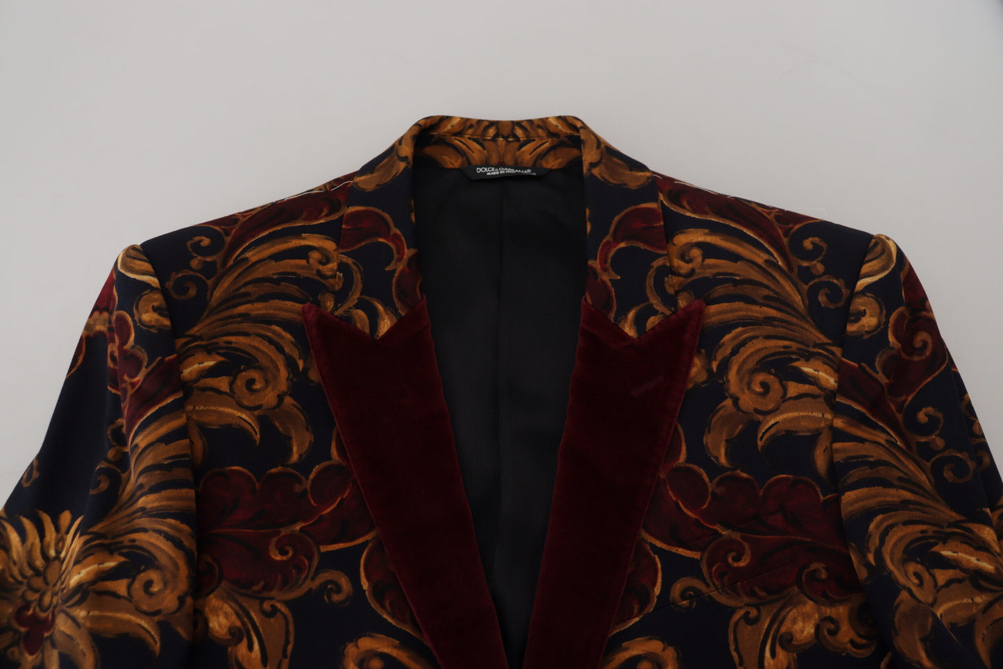 - Elegant Multicolor Wool Blend Blazer