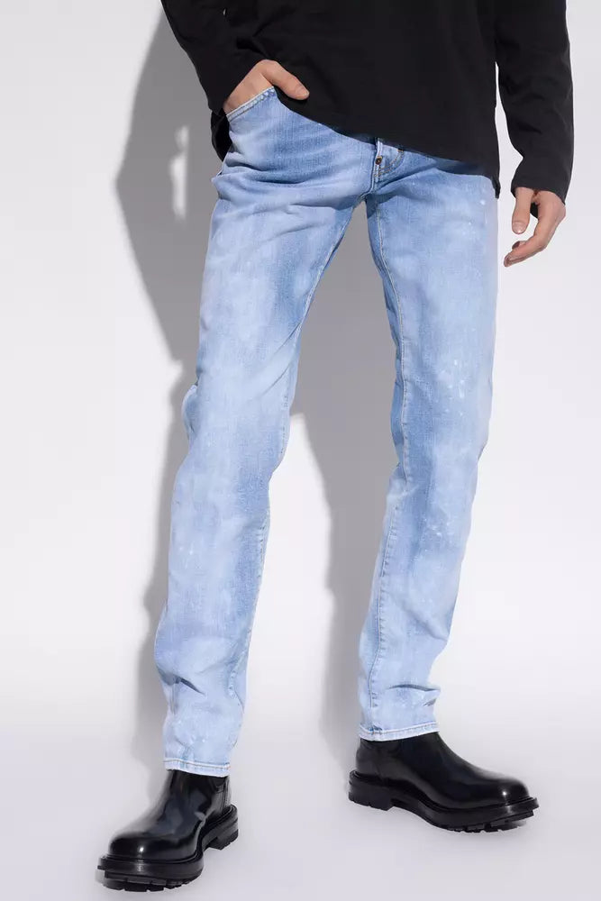 Dsquared2 Cool Guy Light Blue Splatter Jeans