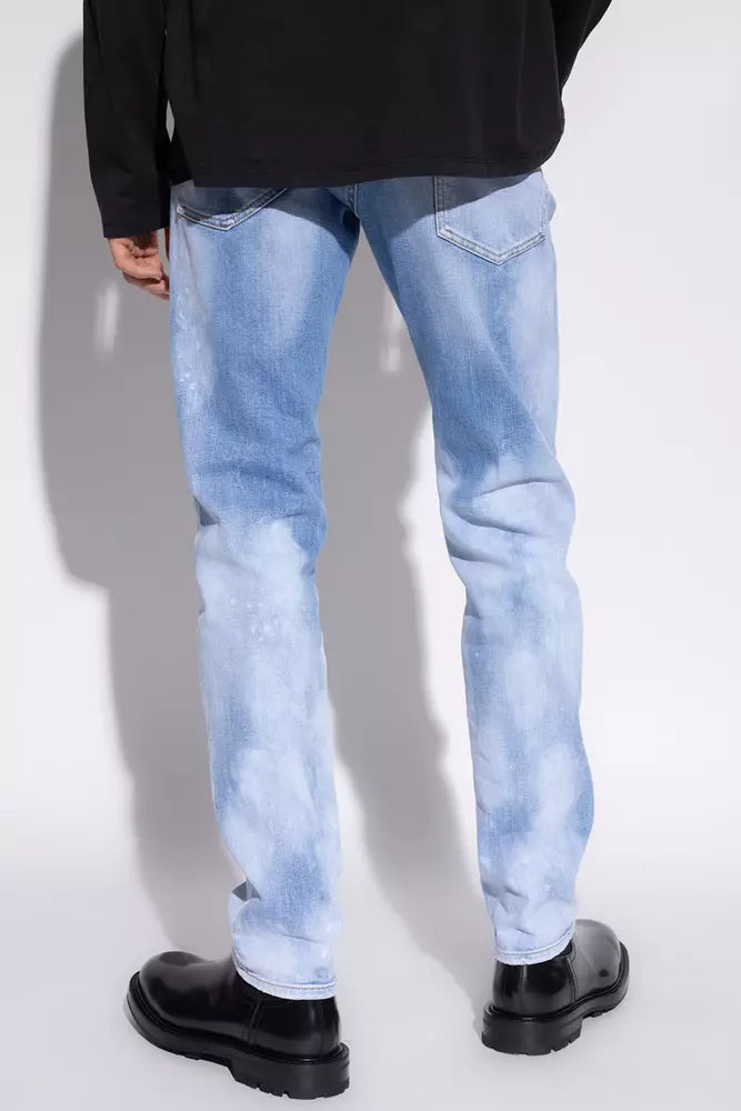 Dsquared2 Cool Guy Light Blue Splatter Jeans