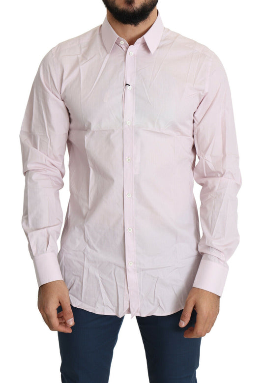 - Elegant Slim Fit Pink Dress Shirt