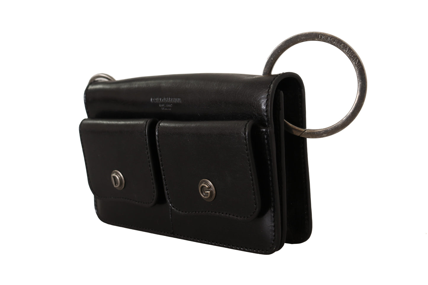 - Elegant Mini Leather Wallet in Timeless Black