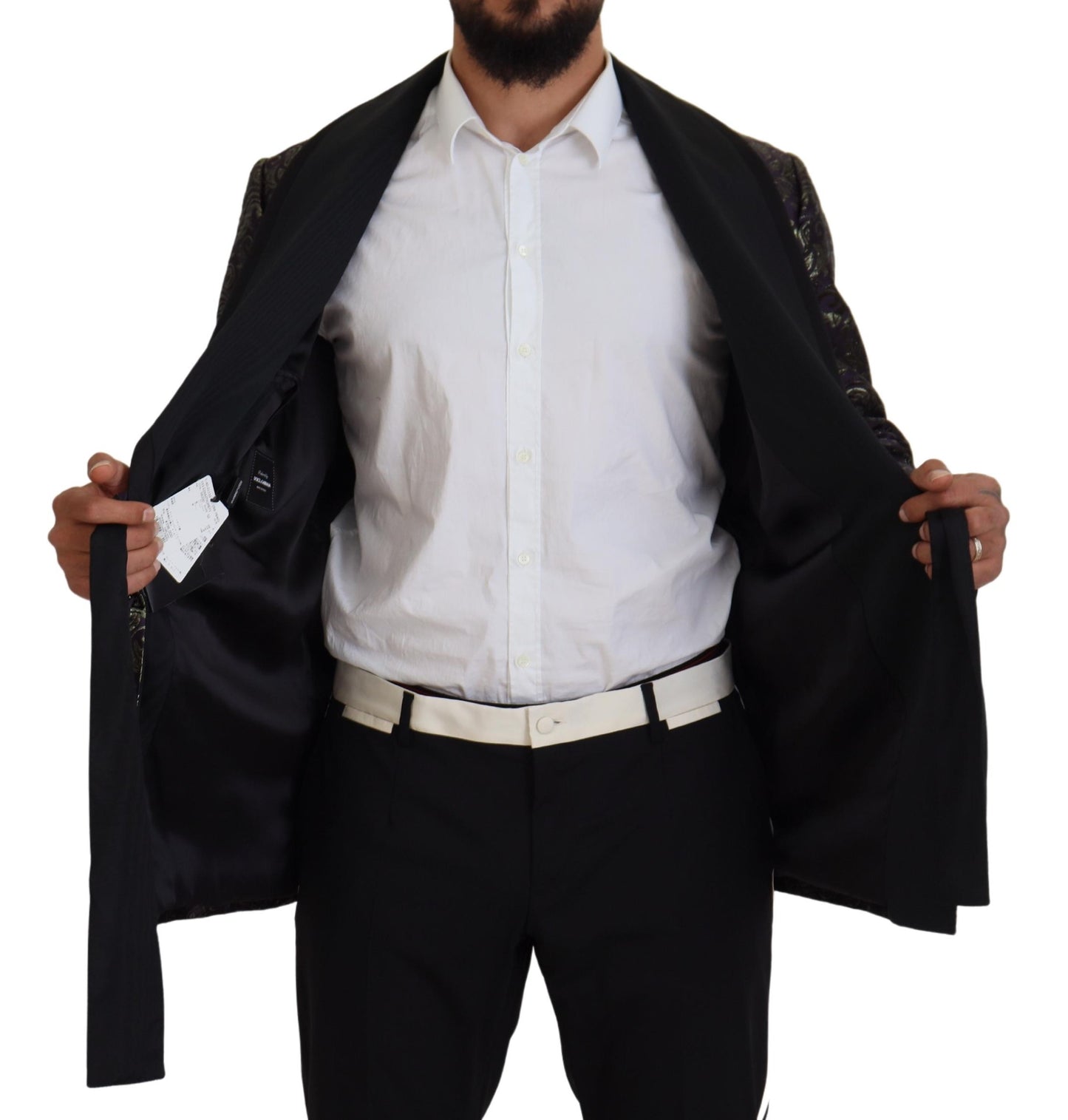 - Gold Jacquard Robe Jacket