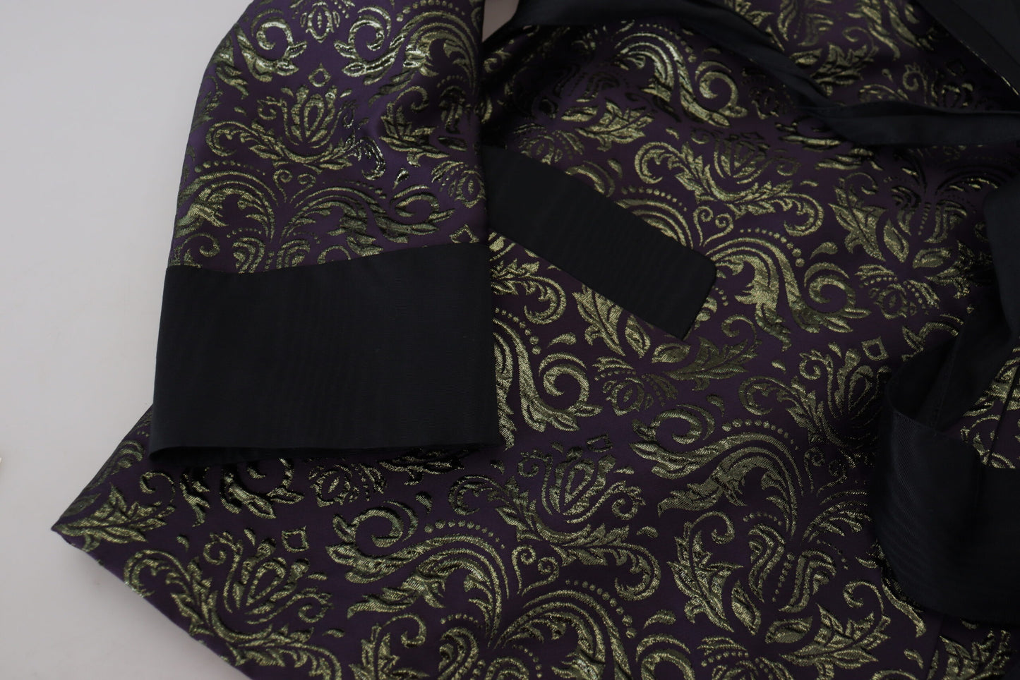 - Gold Jacquard Robe Jacket