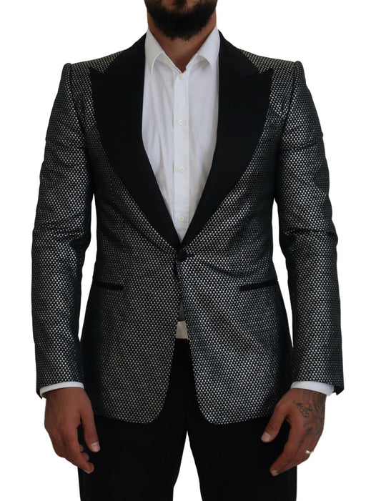 - Elegant Jacquard Single Breasted Blazer