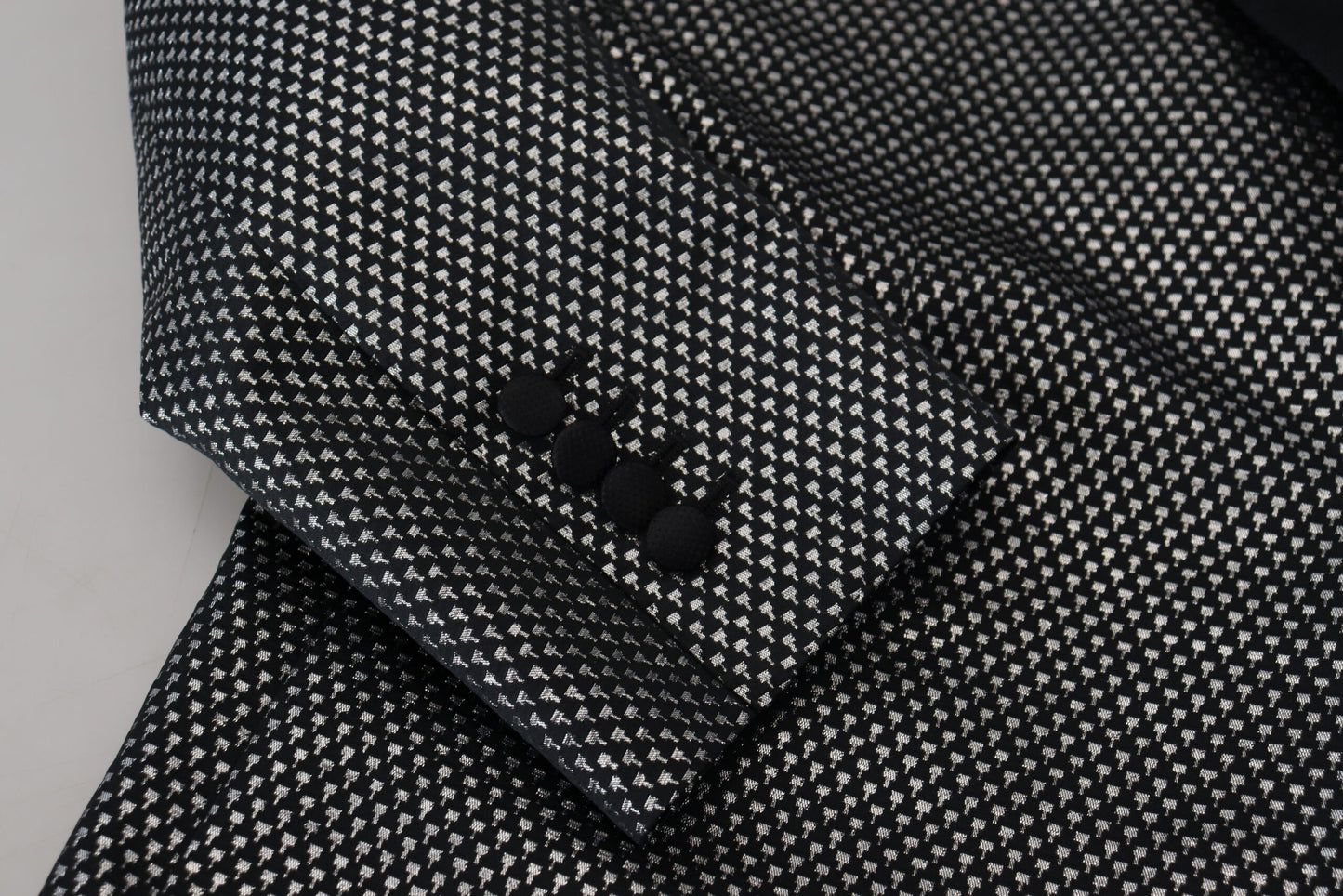- Elegant Jacquard Single Breasted Blazer