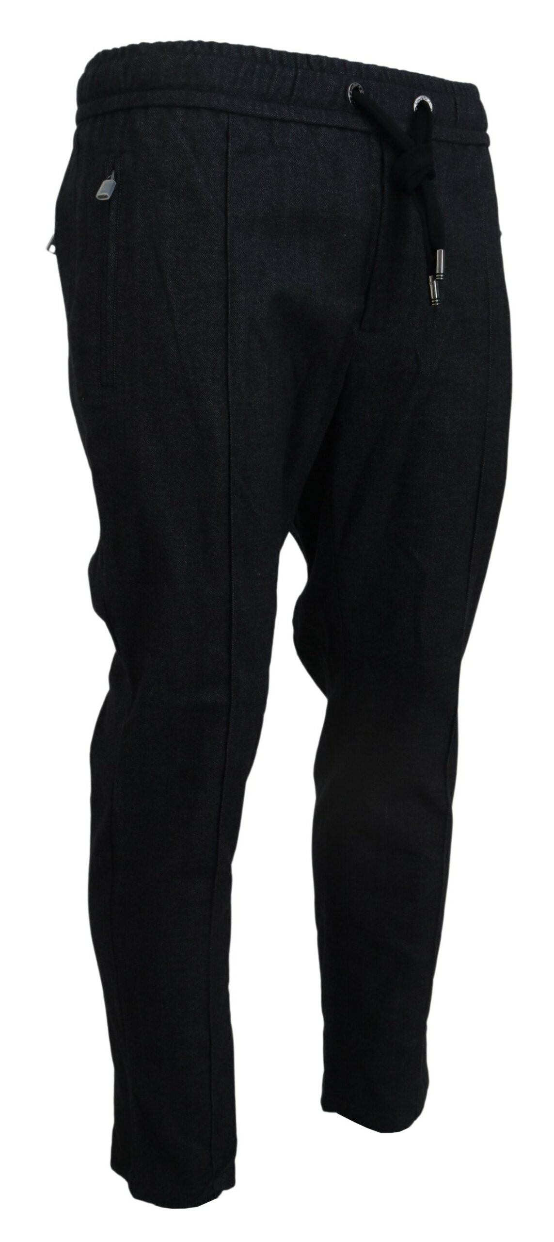 - Elegant Tapered Blue Denim Pants