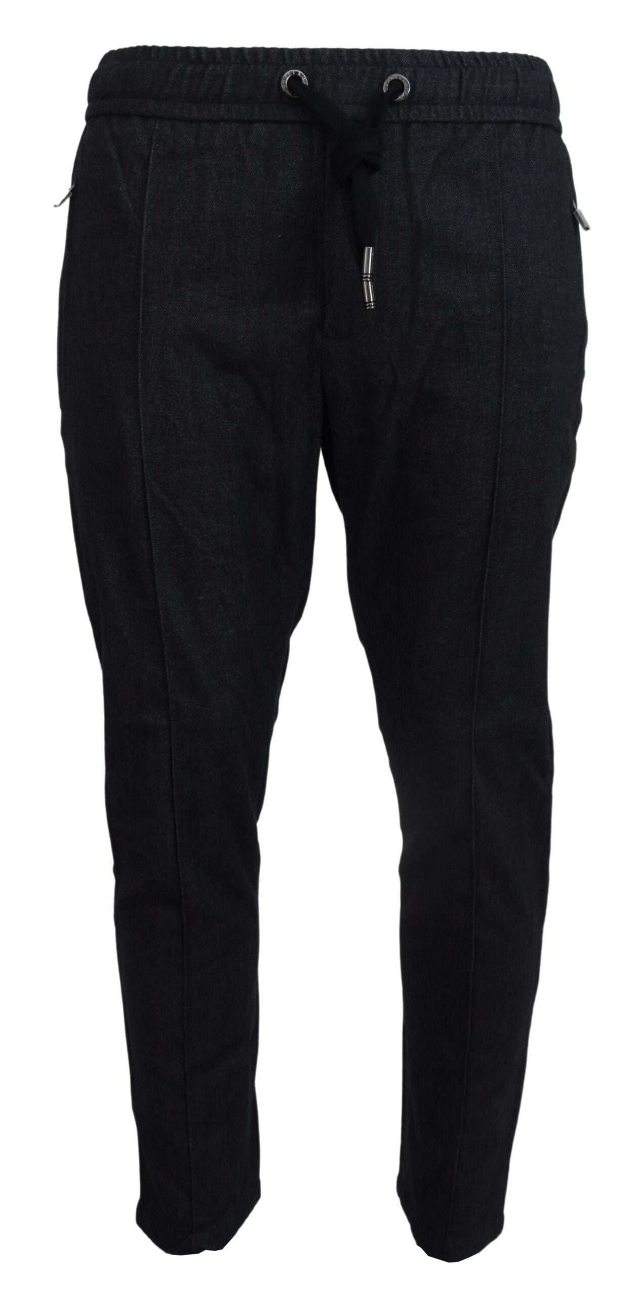 - Elegant Tapered Blue Denim Pants