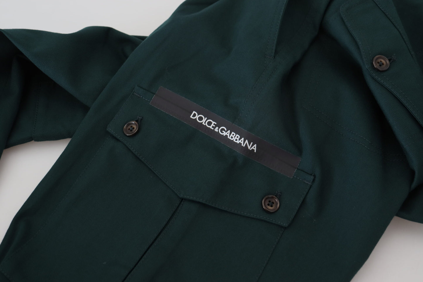 - Elegant Green Slim Fit Cargo Jeans
