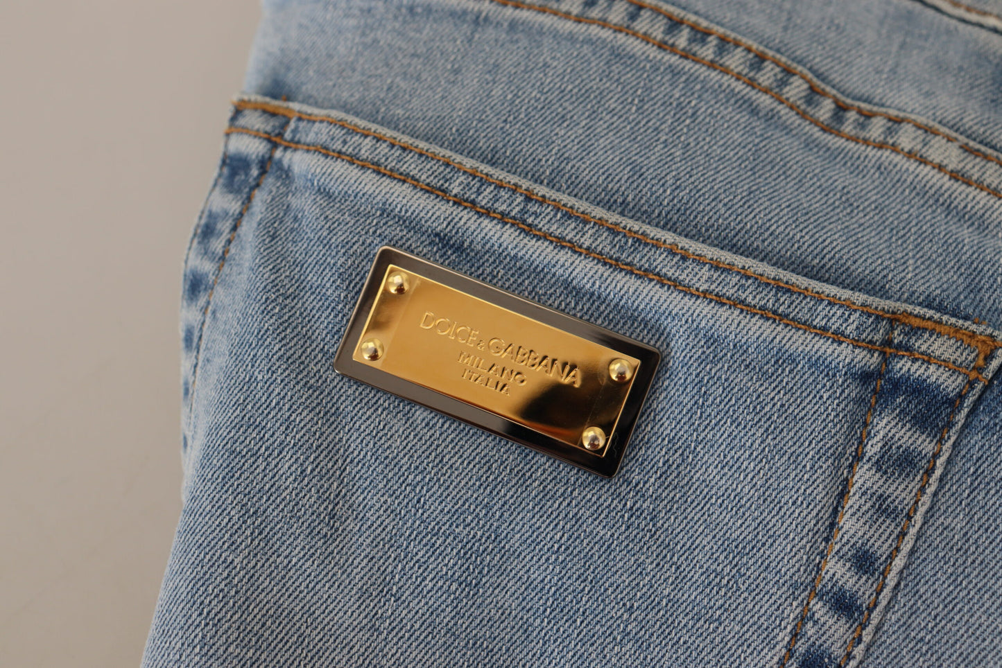 - Elegant Slim Fit Light Blue Denim Pants