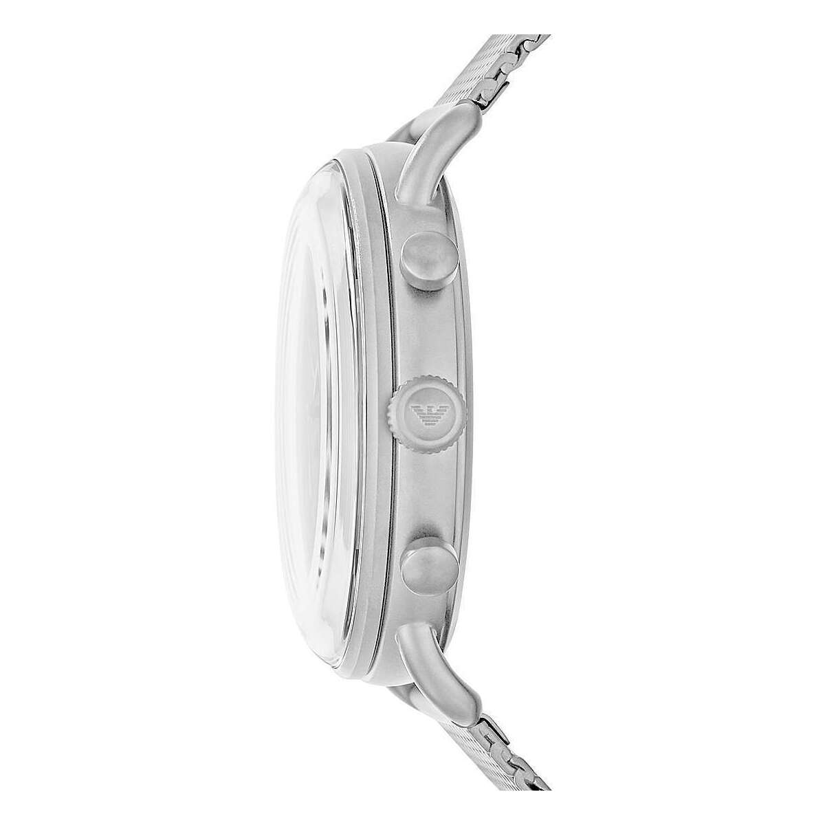 - Sophisticated Silver Steel Chronograph Watch