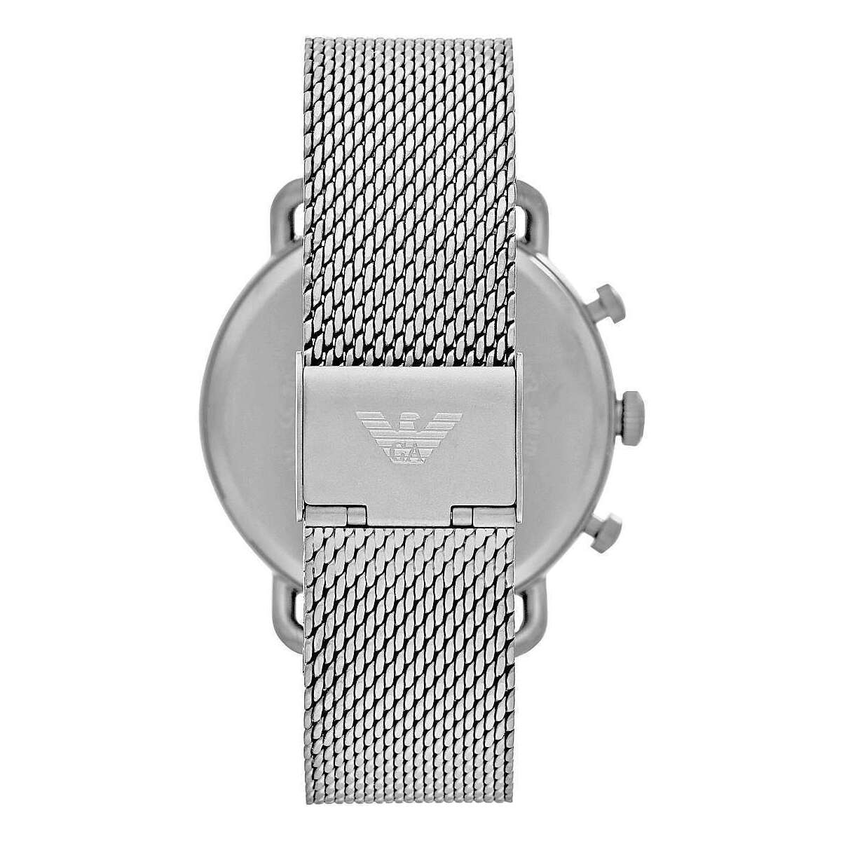 - Sophisticated Silver Steel Chronograph Watch