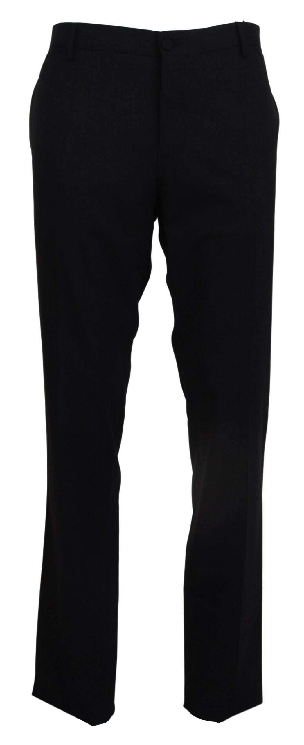 - Elegant Slim Fit Wool Blend Trousers