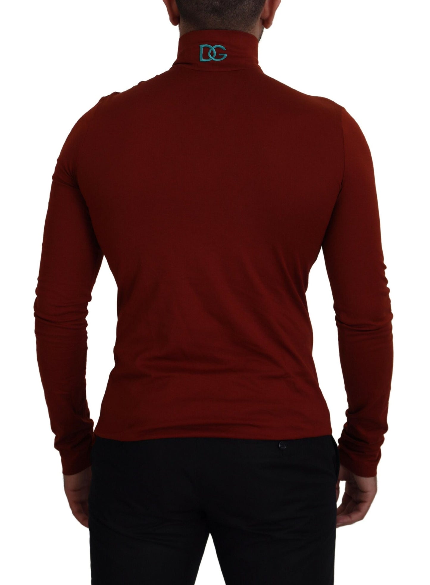 - Elegant Maroon Collar Zip Sweater