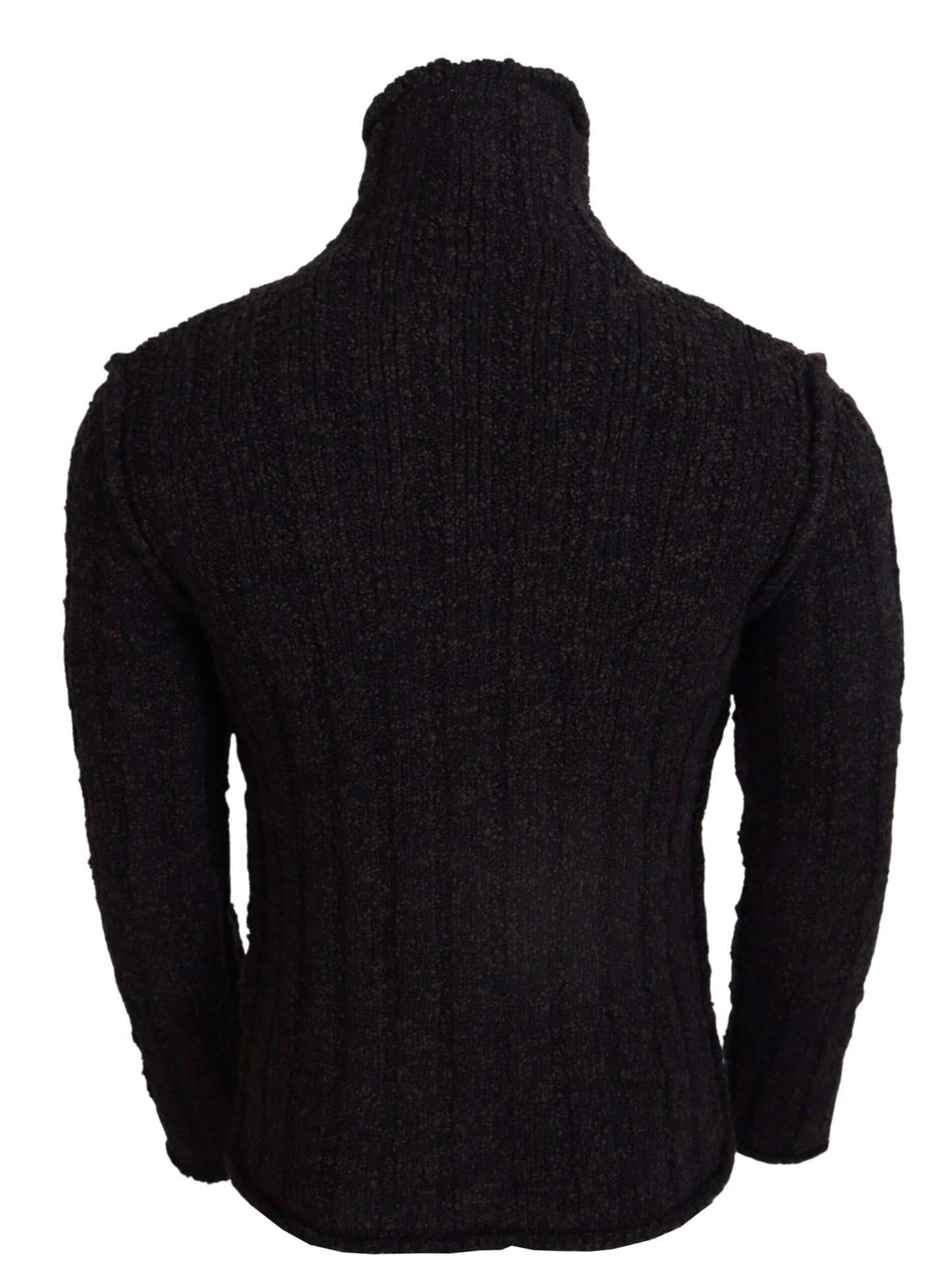 - Elegant Turtleneck Wool-Blend Sweater