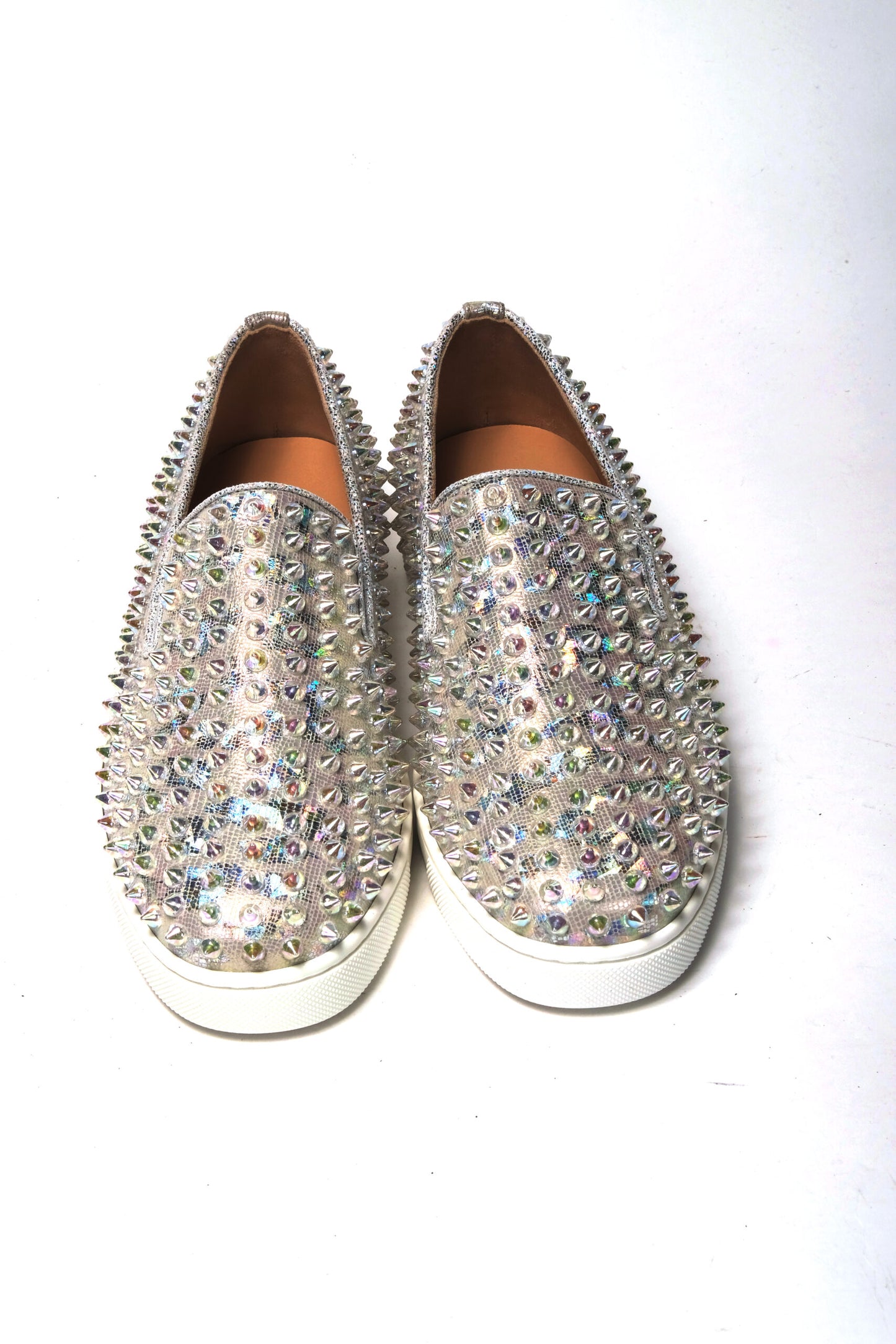 - White Ab/Clear Ab Roller Boat Woman Flat Sneaker