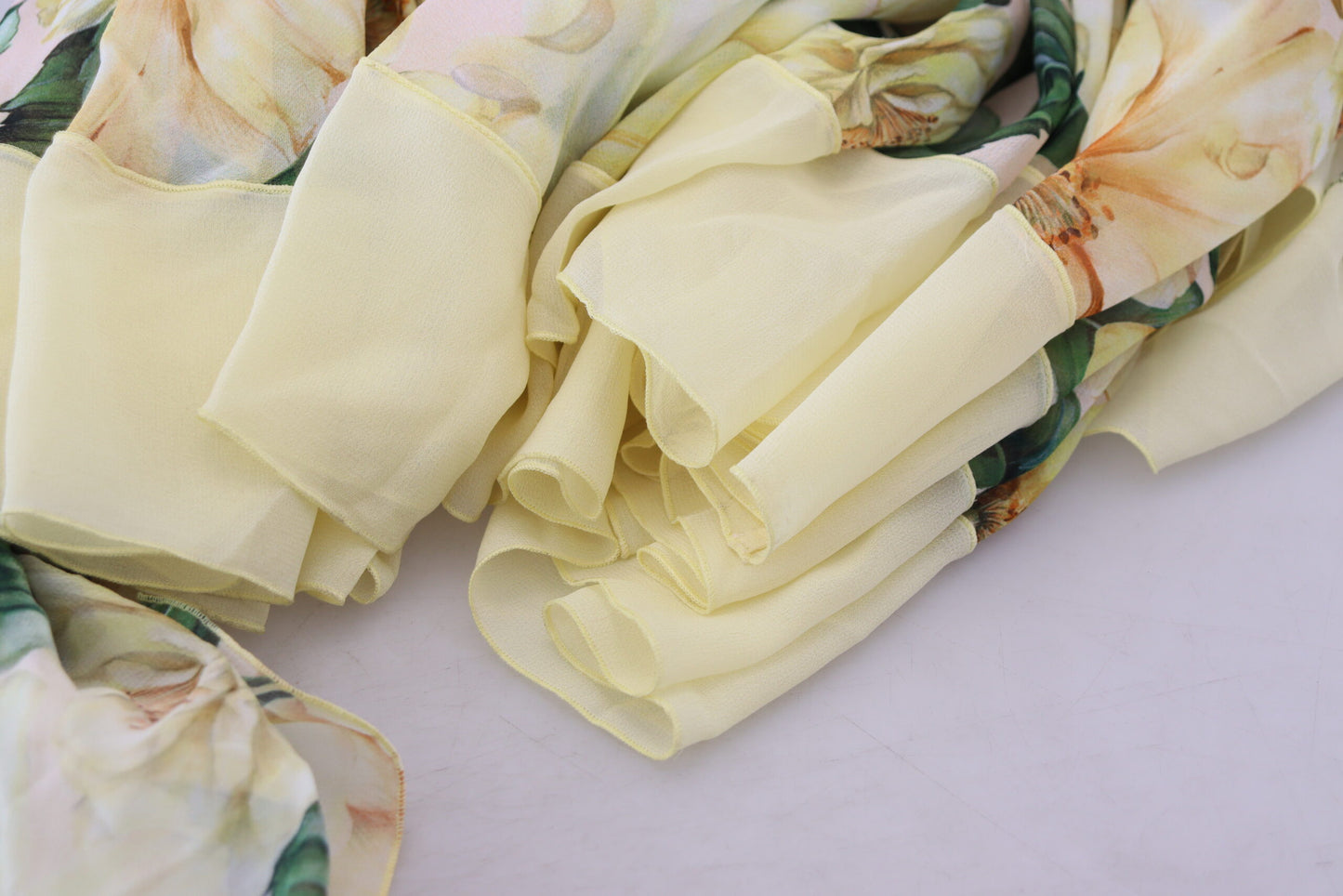 - Elegant Silk Floral Maxi Dress